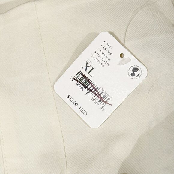 Free People Women’s Real Deal Slit Pant In Off White Size XL NWT - Picture 9 of 16